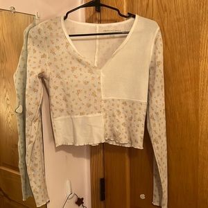 American Eagle Long Sleeve Baby Tee